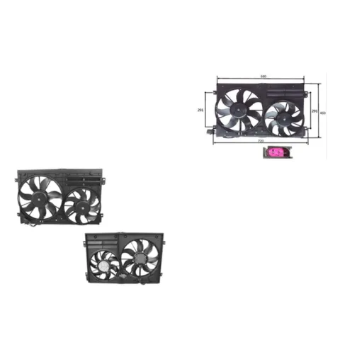 Radiator Fan Assembly for Audi A3 8P (6/2004 to 7/2008), Part 62052