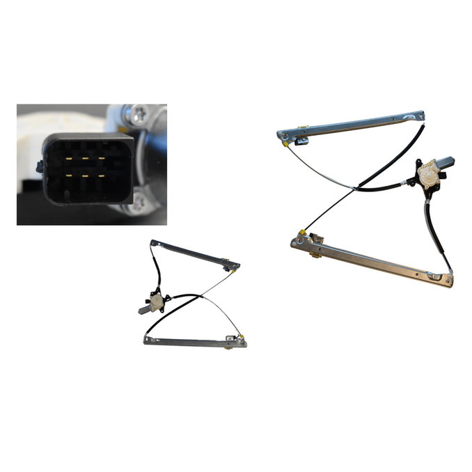 Right Window Regulator for Mercedes-Benz Vito Van W639, Electric with Motor (5/2004 to 1/2011)