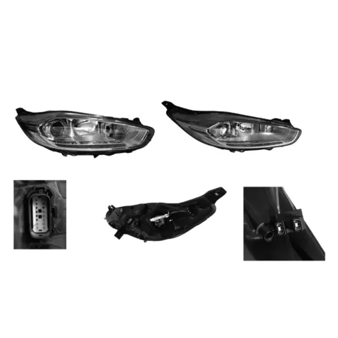 Right Headlight for Ford Fiesta WZ (8/2013 to 2/2020), Part 61627