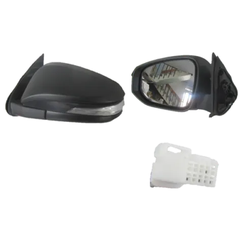 Left Front Door Mirror for Toyota Hilux, Black Electric with IND without Auto Fold (5/2015 to 11/2025)