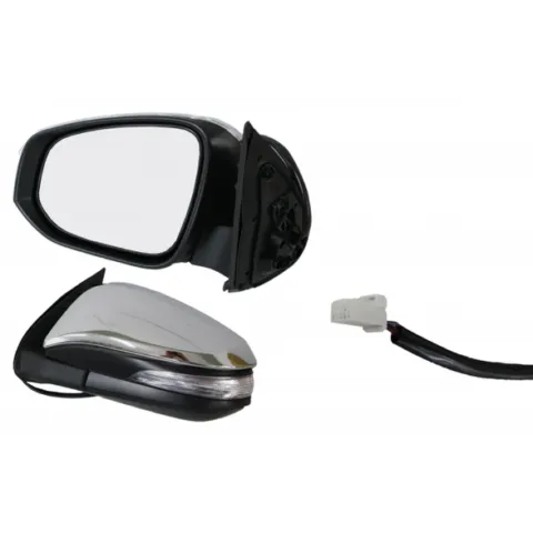 Left Front Door Mirror for Toyota Hilux Utility, Chrome Electric with IND with Auto Fold (5/2015 to 11/2025)