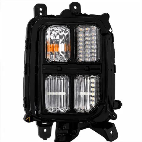 Right Front Bar Grille for Mitsubishi ASX XD, Front Turn Signal Only LED Type (10/2019 to 10/2025)