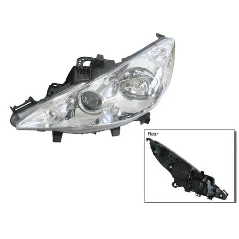 Left Headlight for Peugeot 207 A7 (7/2007 to 11/2009), Part 12366