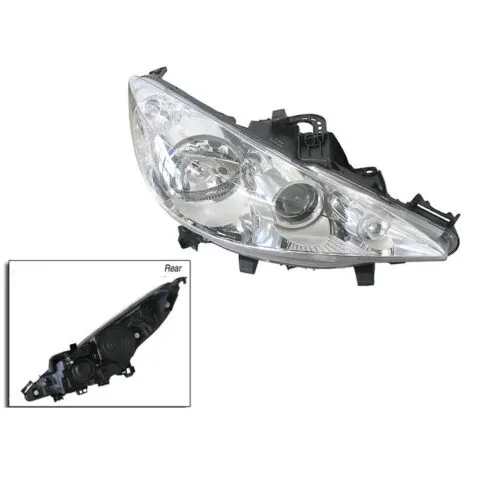 Right Headlight for Peugeot 207 A7 (7/2007 to 11/2009)
