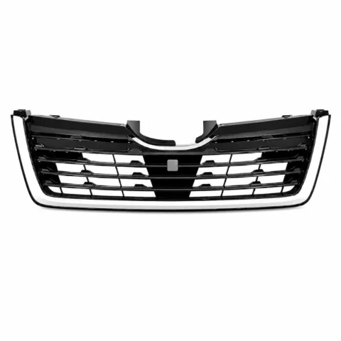Grille for Subaru Forester Wagon S5, Black & Chrome Lower Grille Mould No Camera (7/2018 to 7/2021)