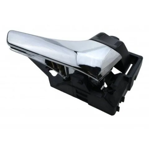 Right Front Inner Door Handle Chrome for Toyota Hilux, Black Lock Button Type (5/2015 to 11/2025)