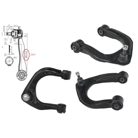 Left Front Upper Control Arm for Mazda BT-50 UR (9/2015 to 6/2020), Part 60741