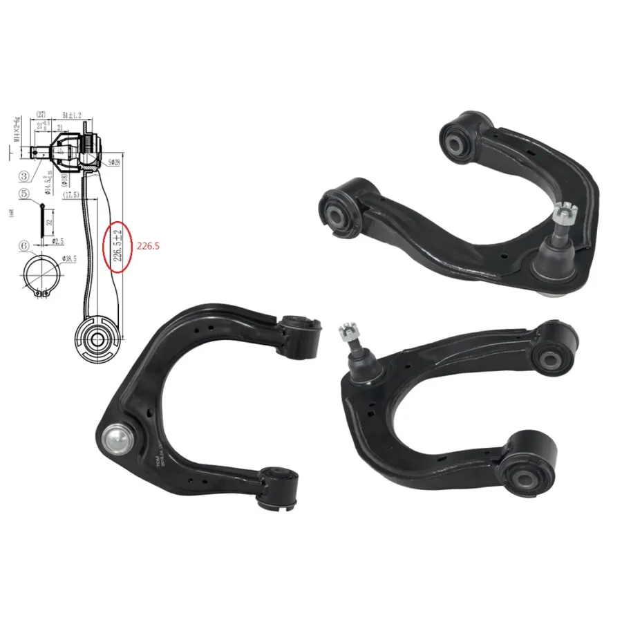 Left Front Upper Control Arm for Mazda BT-50 UR (9/2015 to 6/2020), Part 60741