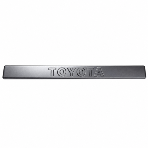 TAIL GATE GARNISH TO SUIT TOYOTA PRADO WAGON 250 MODELS BETWEEN 1/2024-CURRENT (SILVER TOYOTA LOGO)