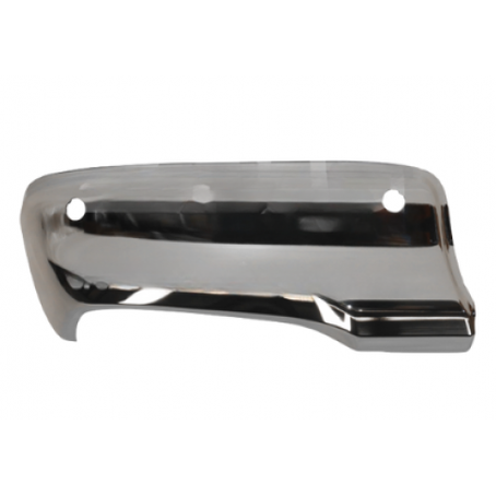 Left Rear Bar End Chrome for Toyota Hilux, With Sensor Holes (5/2020 to 11/2025)