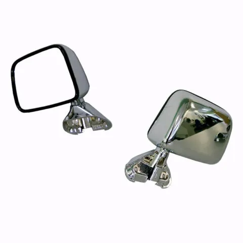 Left Front Door Mirror Chrome for Toyota Hilux 2WD 4WD, Skin Mount Type (10/1988 to 2/2005)