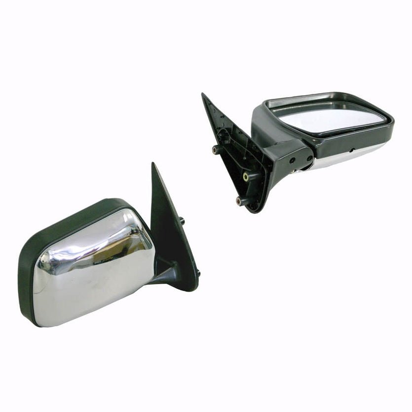 Right Front Door Mirror for Toyota Hilux, Chrome/Black Manual (8/1997 to 2/2005)