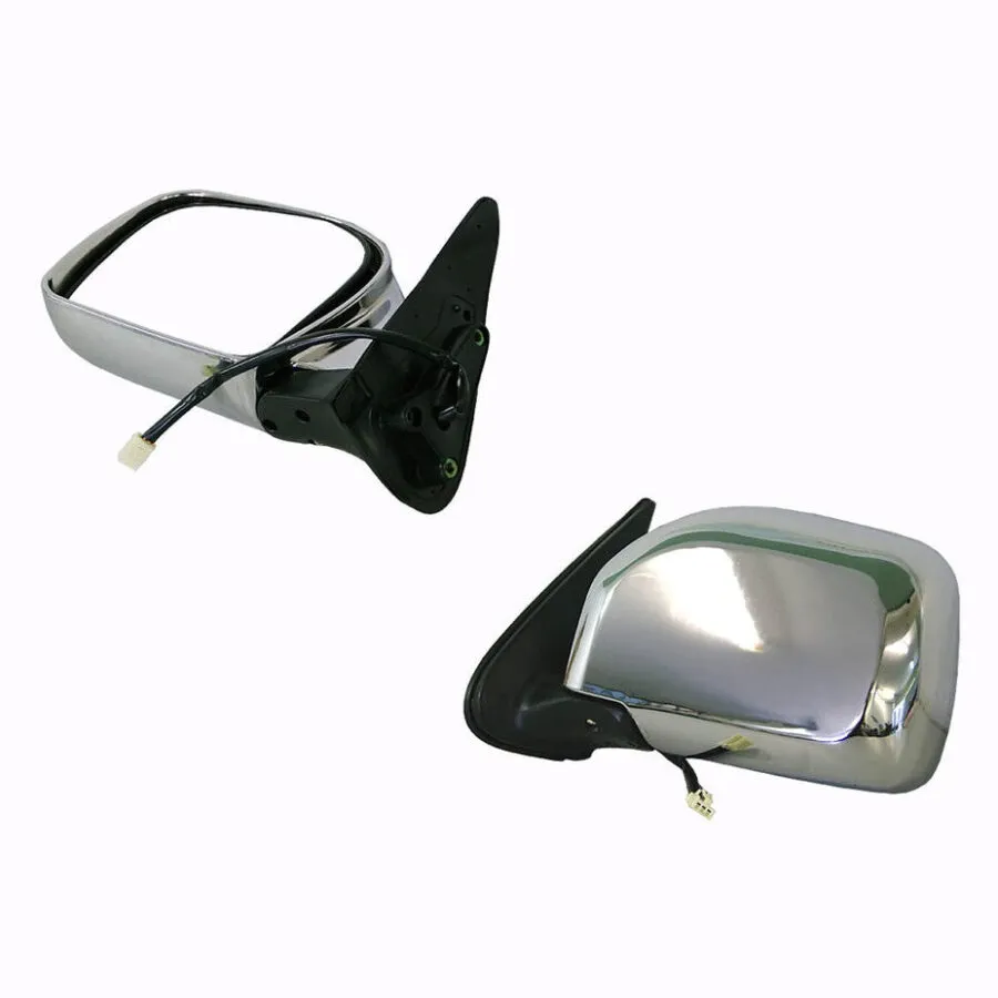 Left Front Door Mirror for Toyota Hilux, Full Chrome Electric (8/1997 to 2/2005)