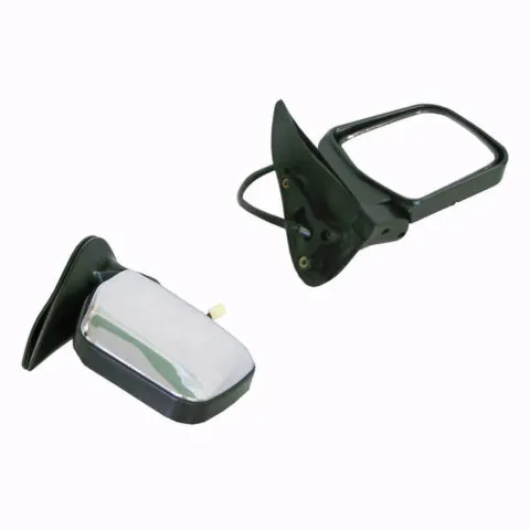 Right Front Door Mirror for Toyota Hilux, Chrome/Black Electric (8/1997 to 2/2005)