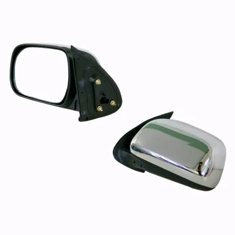 Left Front Door Mirror for Toyota Hilux, Chrome Manual (2/2005 to 4/2015)