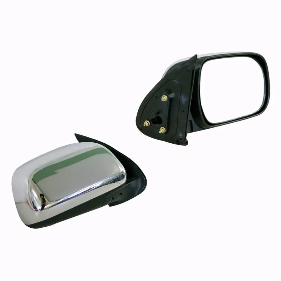 Right Front Door Mirror for Toyota Hilux, Chrome Manual (2/2005 to 4/2015)