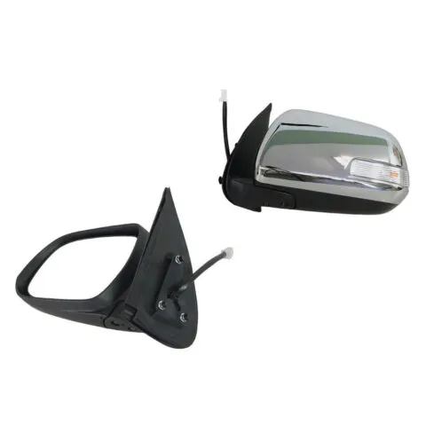 Left Front Door Mirror for Toyota Hilux, Chrome Electric with Indicator (7/2011 to 4/2015)